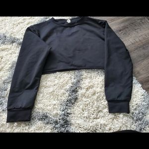 Womens  long sleeve  crop top
